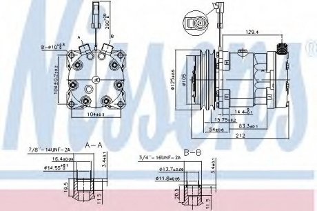 Компрессор кондиционера NISSENS 89518