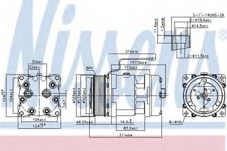 Компрессор кондиционера NISSENS 89857