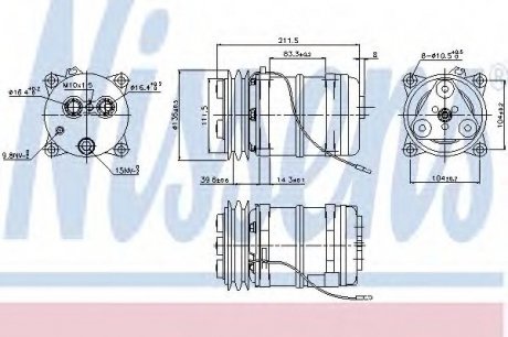 Компресор кондиціонера NISSENS 899914