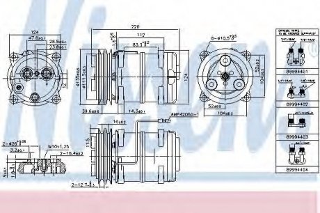 Компрессор кондиционера NISSENS 899944