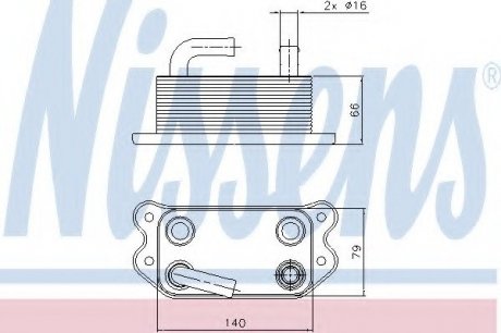 Масляный радиатор NISSENS 90738 (фото 1)