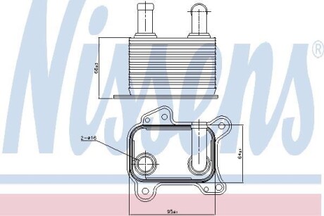 Масляный радиатор NISSENS 90825