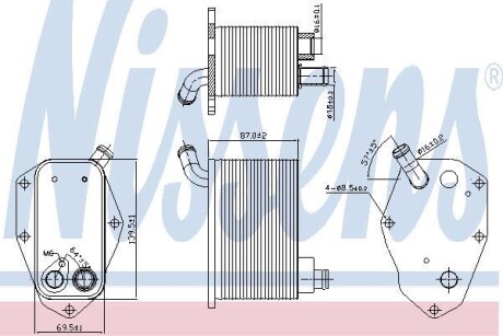 Масляный радиатор NISSENS 90826
