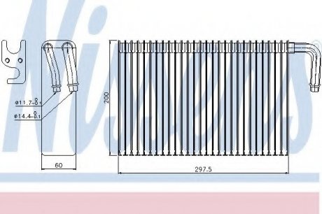 Випарник NISSENS 92298