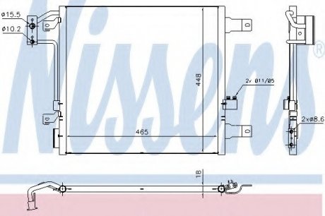 Радіатор кондиціонера NISSENS 940441