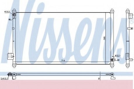 Радиатор кондиционера NISSENS 940502