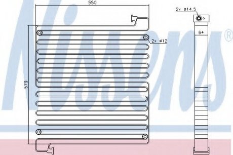 Радиатор кондиционера NISSENS 940550