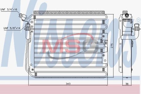 Радиатор кондиционера NISSENS 940551