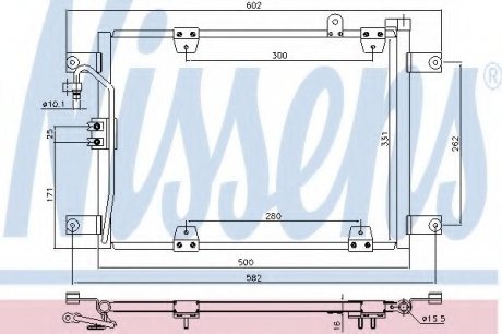 Радиатор кондиционера NISSENS 940578