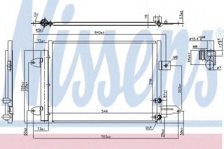 Радиатор кондиционера NISSENS 940588