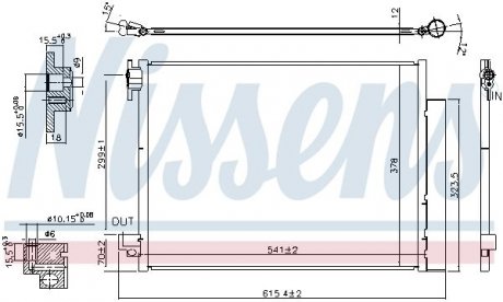 Радіатор кондиціонера NISSENS 940593