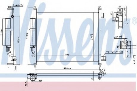 Радиатор кондиционера NISSENS 940600