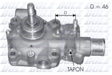 Насос системы охлаждения DOLZ B121 (фото 1)