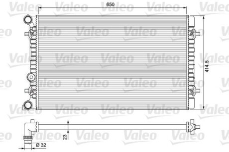 Радиатор системы охлаждения VALEO 232175 (фото 1)