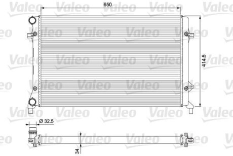 Радіатор системи охолодження VALEO 234335 (фото 1)