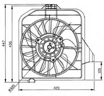 Вентилятор радіатора NRF 47032
