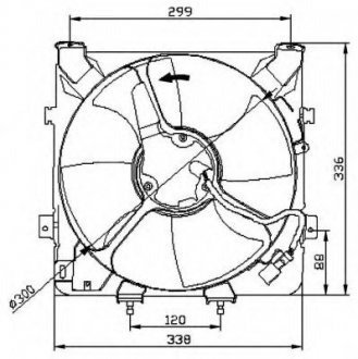 Вентилятор радіатора NRF 47041