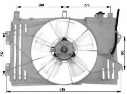 Вентилятор радіатора NRF 47053