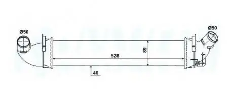 Радіатор наддуву NRF 30380