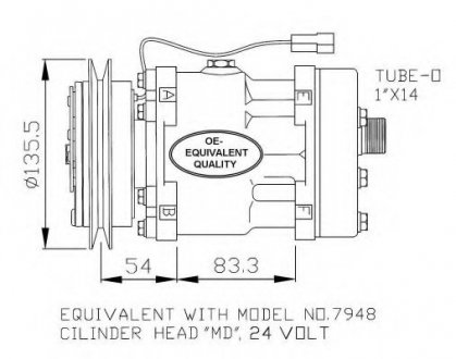 Компресор кондиціонера NRF 32074