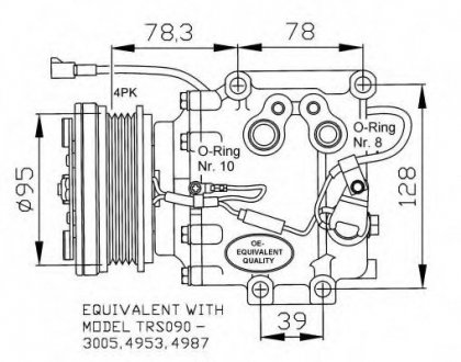 Компресор кондиціонера NRF 32236