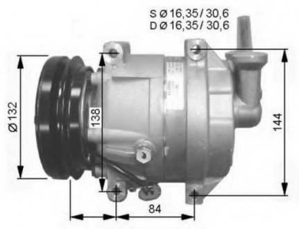 Компрессор кондиционера NRF 32325G