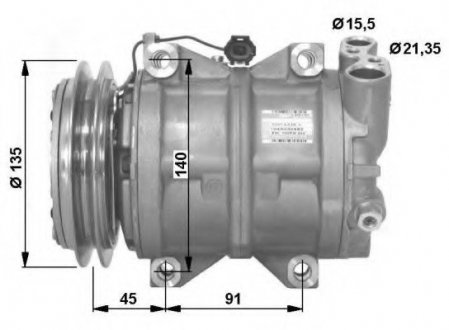 Компресор кондиціонера NRF 32494G