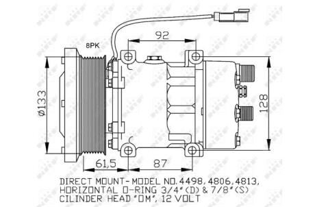 Компрессор кондиционера NRF 32758