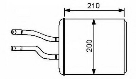 Радіатор пічки NRF 53244