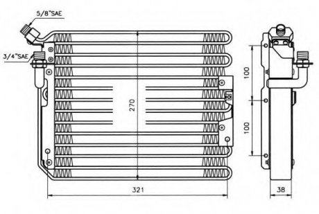 Радиатор кондиционера NRF 35037