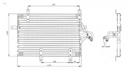 Радиатор кондиционера NRF 35052