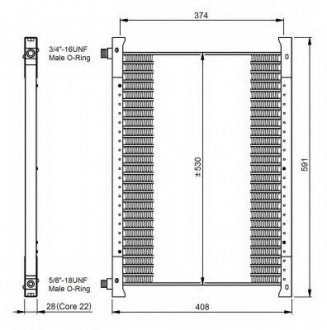 Радіатор кондиціонера NRF 35064