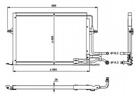 Радіатор кондиціонера NRF 35139