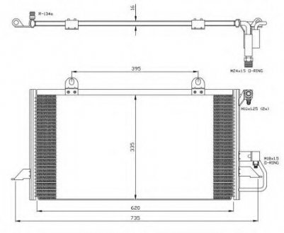 Радиатор кондиционера NRF 35248