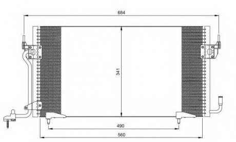 Радиатор кондиционера NRF 35260