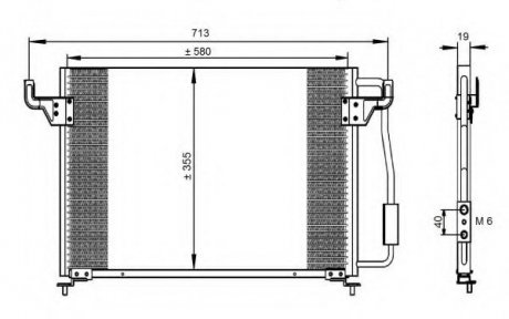 Радиатор кондиционера NRF 35261 (фото 1)