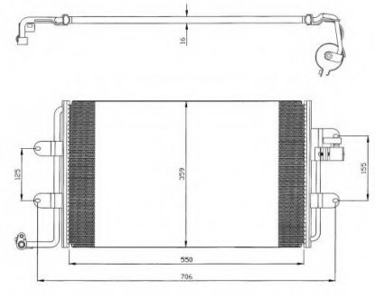 Радиатор кондиционера NRF 35300 (фото 1)