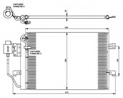 Радиатор кондиционера NRF 35309