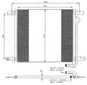 Радиатор кондиционера NRF 35325
