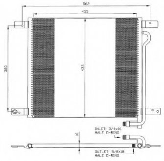 Радіатор кондиціонера NRF 35325