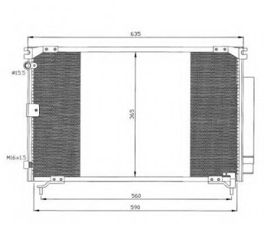 Радиатор кондиционера NRF 35339