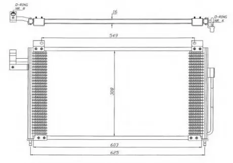 Радиатор кондиционера NRF 35341