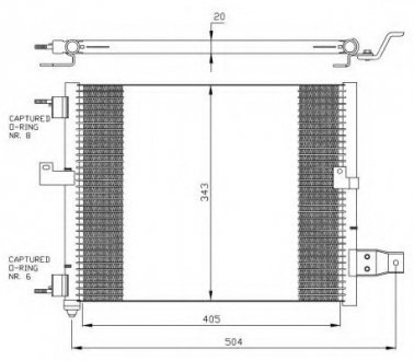 Радиатор кондиционера NRF 35360 (фото 1)