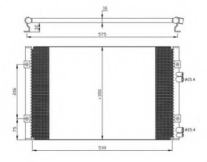 Радиатор кондиционера NRF 35384