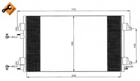 Радиатор кондиционера NRF 35447
