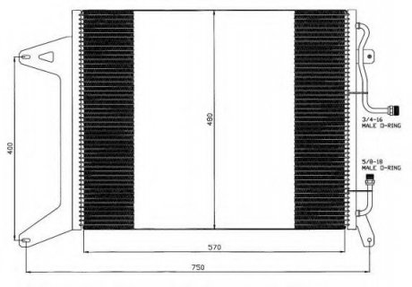 Радиатор кондиционера NRF 35451