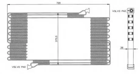 Радиатор кондиционера NRF 35472