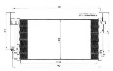 Радиатор кондиционера NRF 35473