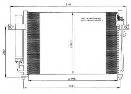 Радіатор кондиціонера NRF 35475