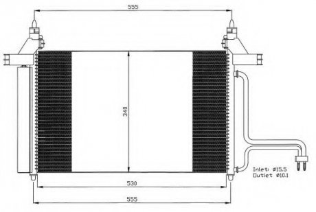 Радиатор кондиционера NRF 35495